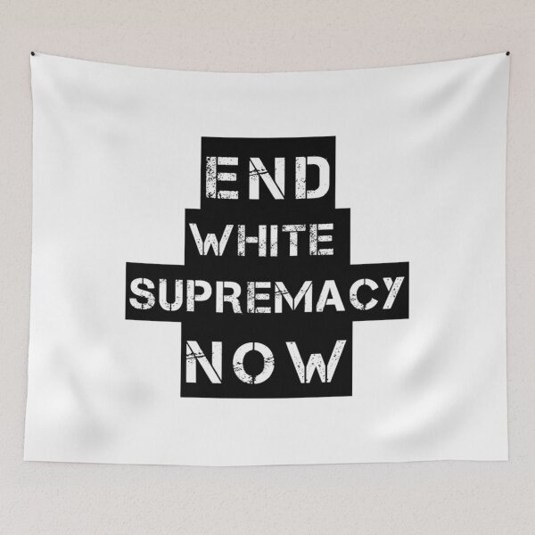 Item preview, End White Supremacy Equal Rights Poster designed and sold by wswrnyhj65.