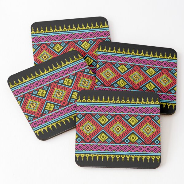 Item preview, Colorful Geometric Tribal Pattern Border designed and sold by PowerAntShop.