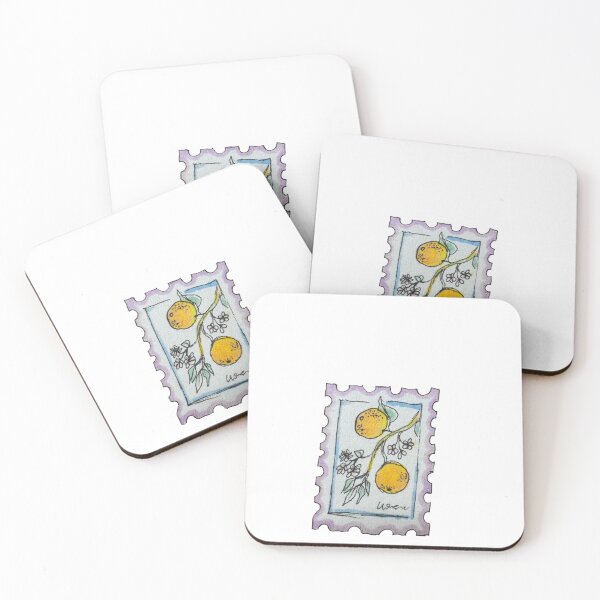 Item preview, Oranges stamp  designed and sold by FlutterByWorks.