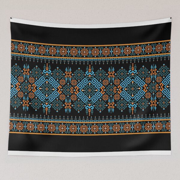 Item preview, Intricate Geometric Ethnic Textile Pattern designed and sold by PowerAntShop.