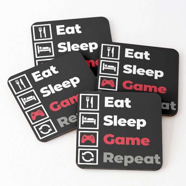 Item preview, Gaming T-Shirt – Eat Sleep Game Repeat Organic Cotton Unisex Gamer Tee designed and sold by OlyvieArt.