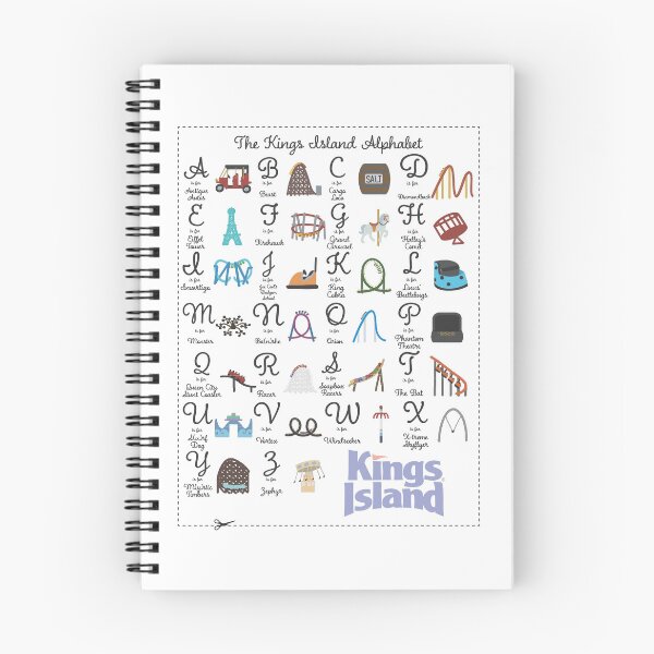 Item preview, kings island alphabet poster designed and sold by valntines.