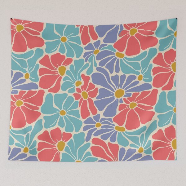 Item preview, Retro 70s Groovy Floral Pattern - Boho Flower Power Aesthetic designed and sold by Far Out Goods.