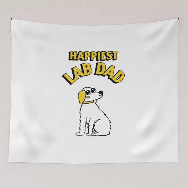 Item preview, Happiest Lab Dad Labrador Dog Dad Fathers Day Gift for Dog Dad designed and sold by DesignbyAACreations .