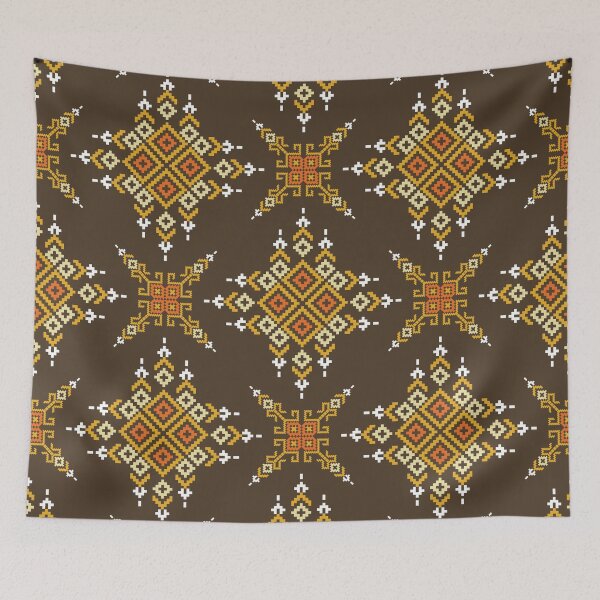 Item preview, Warm Tone Geometric Textile Pattern designed and sold by PowerAntShop.