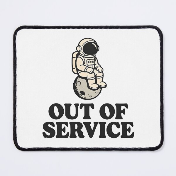 Item preview, Out Of Service Astronaut - Funny Minimal Space Design designed and sold by Echo-Draw.