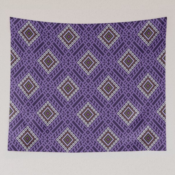 Item preview, Purple Ethnic Geometric Seamless Pattern designed and sold by PowerAntShop.