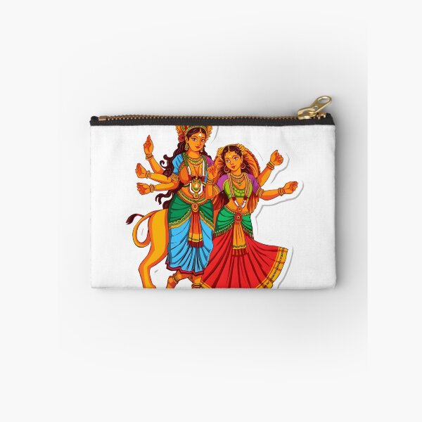 Item preview, Navratri Doll Figurine Sticker designed and sold by Teewave-Ashish.
