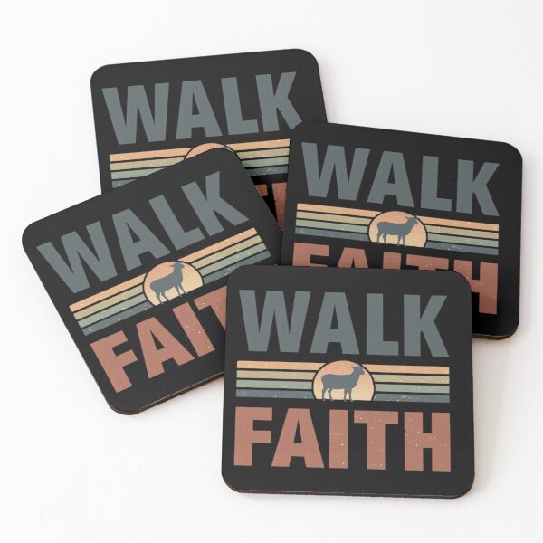 Item preview, Bold Walk by Faith Minimal Christian Typography designed and sold by Sunniz.