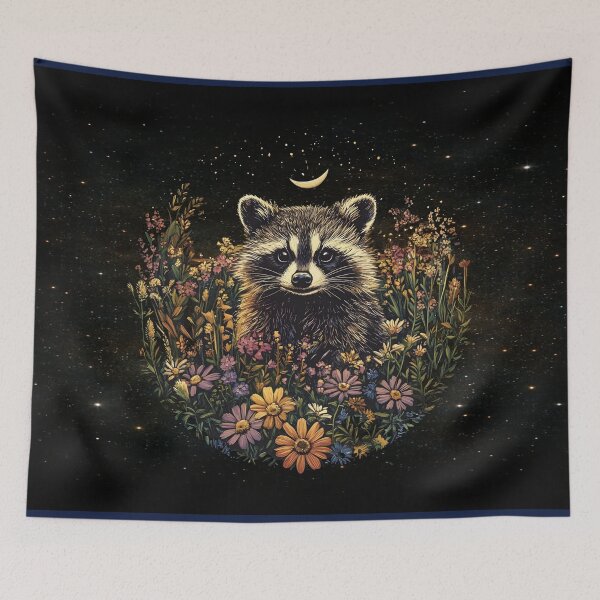 Item preview,  Cottagecore Moonlit Raccoon designed and sold by MysticOzzy.