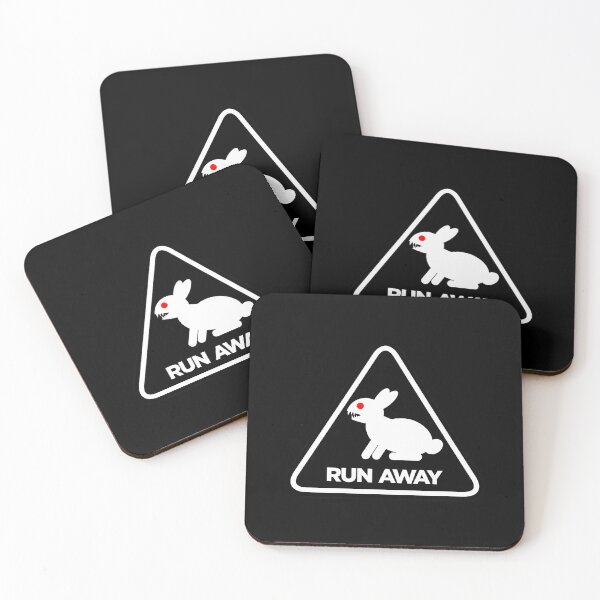 Item preview, Funny Rabbit Run Away Warning Sign Graphic designed and sold by wswrnyhj65.