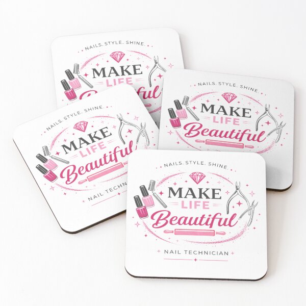 Item preview, Make Life Beautiful nail technician designed and sold by Linda La Guardia.