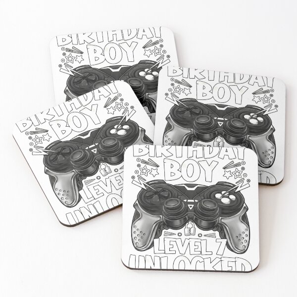 Item preview, Birthday Boy Level 7 Unlocked T-Shirt | Gamer 7th Birthday Controller Graphic Tee for Boys designed and sold by Dmo3HarkoArt.