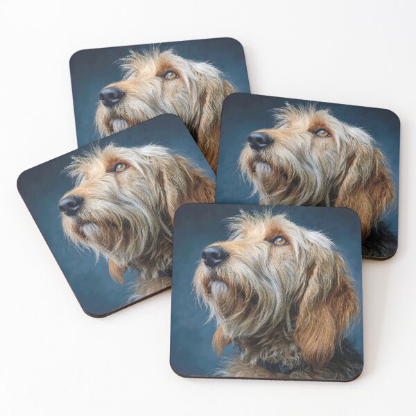 Item preview, Ottherhound Portrait on Blue designed and sold by Elisabeth Lucas.