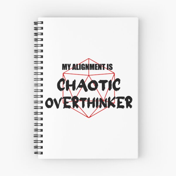 Item preview, Chaotic Overthinker Tabletop Alignment Humor designed and sold by wswrnyhj65.