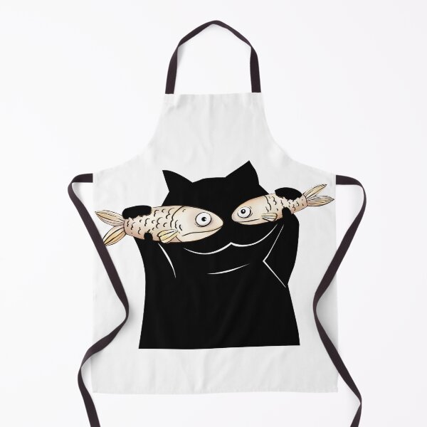 Item preview, Funny Cat with Fish Eyes designed and sold by PurrfectHome.