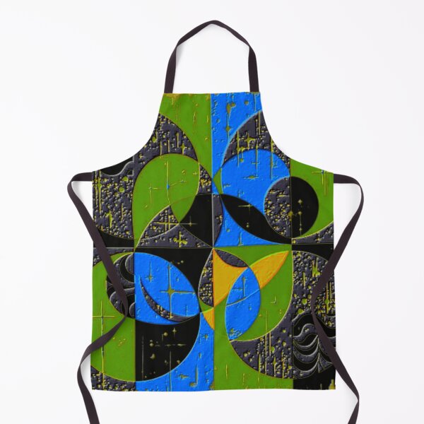 Item preview, 4 part abstract dark fluorescence colorful geometric abstract design designed and sold by SmashingDeals.