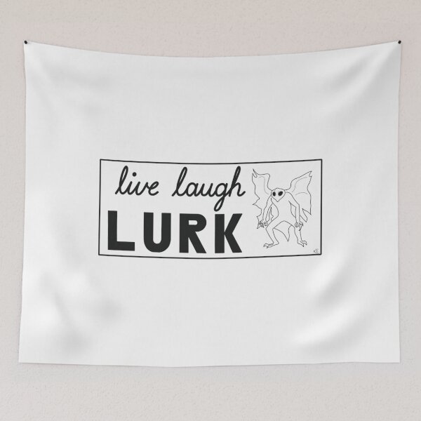 Item preview, Live Laugh Lurk Faint Cryptid Typography designed and sold by wswrnyhj65.