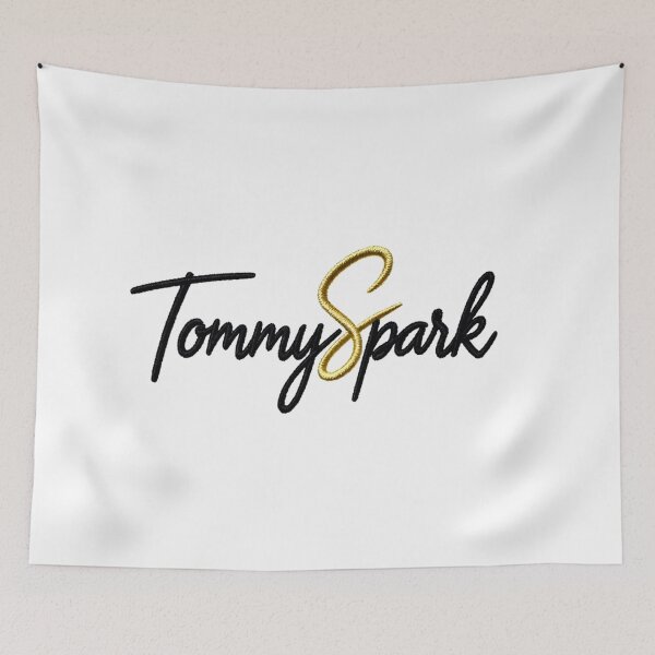 Item preview, TommySpark Logo Cursive Gold Minimal Luxury designed and sold by TommySpark.