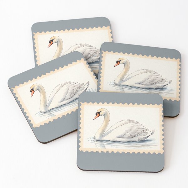Item preview, Vintage Swan Postage stamp designed and sold by bloom-moon.
