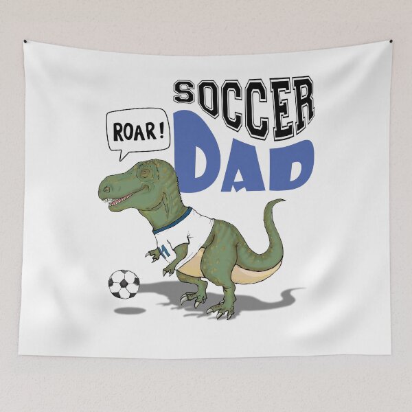 Item preview, Soccer Dad Dinosaur Funny T Rex Football Dad Gift for Soccer Fathers designed and sold by E20STUDIO.