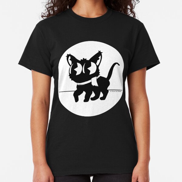 Walking Cat Mascot Round - Stray Cat Studios Classic T-Shirt
