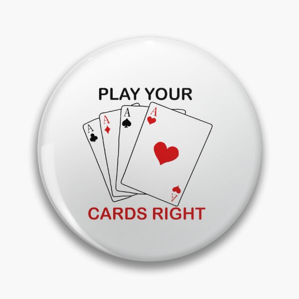 Item preview, “Play Your Cards Right” Playing Cards Cliche Pun designed and sold by AngelrayByMadi.