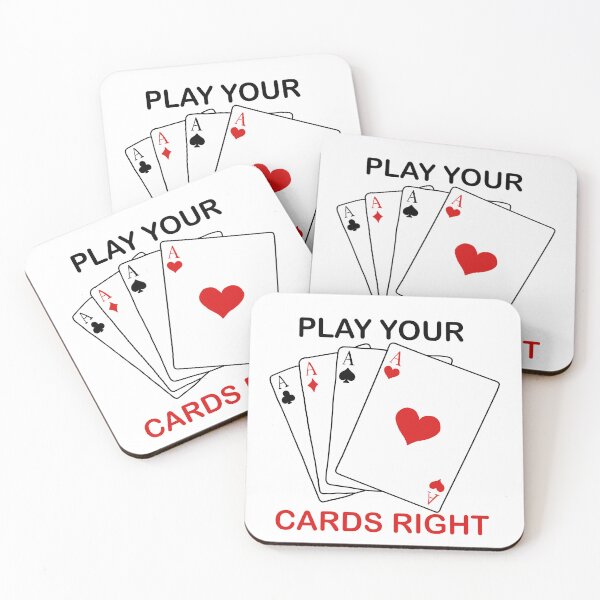 Item preview, “Play Your Cards Right” Playing Cards Cliche Pun designed and sold by AngelrayByMadi.