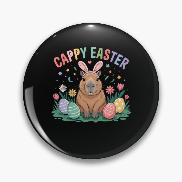 Item preview, Cappy Easter Capybara Easter Holiday Animal Lover designed and sold by CORJIDOG-ART.