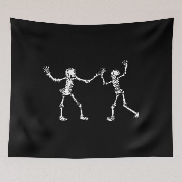 Item preview, Macabre Dancing Skeletons Vintage Sketch designed and sold by wswrnyhj65.