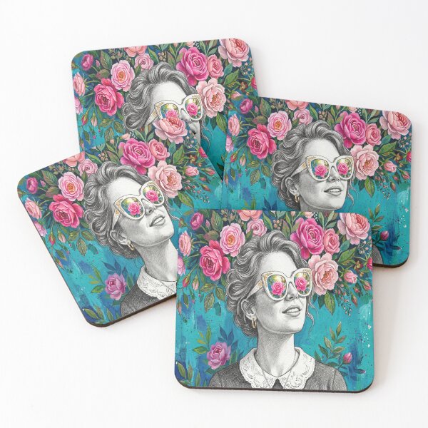 Item preview, Rose-Colored Radiance: A Floral Fantasy Portrait designed and sold by MakarenaCreate.