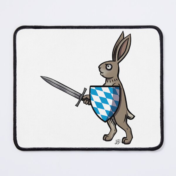 Item preview, Medieval Marginalia Bunny With Sword Art designed and sold by wswrnyhj65.