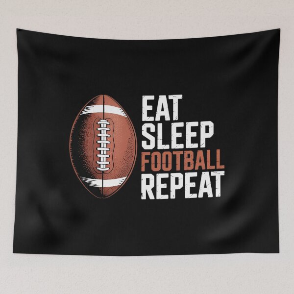 Item preview, Eat Sleep Football Repeat Youth designed and sold by HellD3vil-Art.