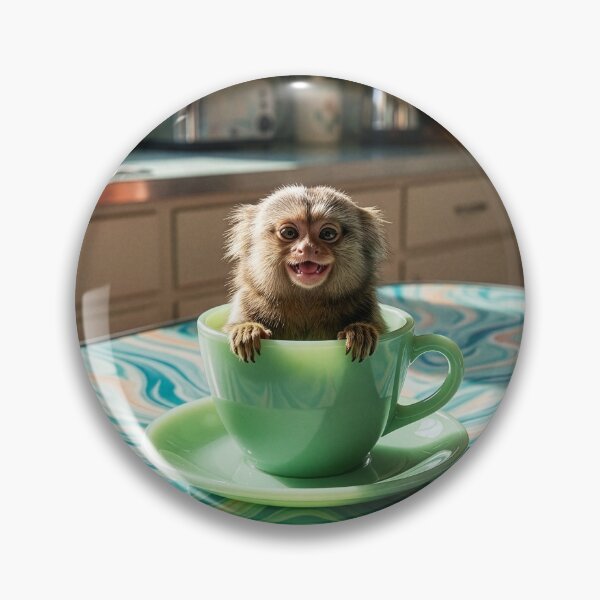 Item preview, Pygmy Marmoset in a Jadeite Tea Cup designed and sold by Tridentulus.