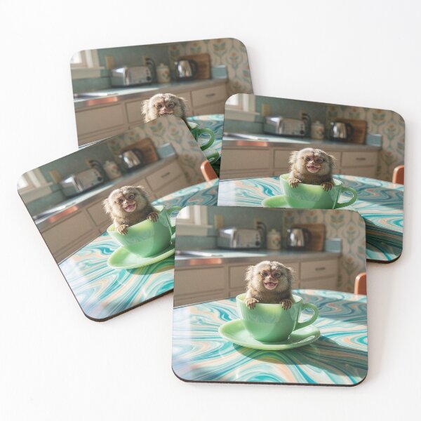 Item preview, Pygmy Marmoset in a Jadeite Tea Cup designed and sold by Tridentulus.