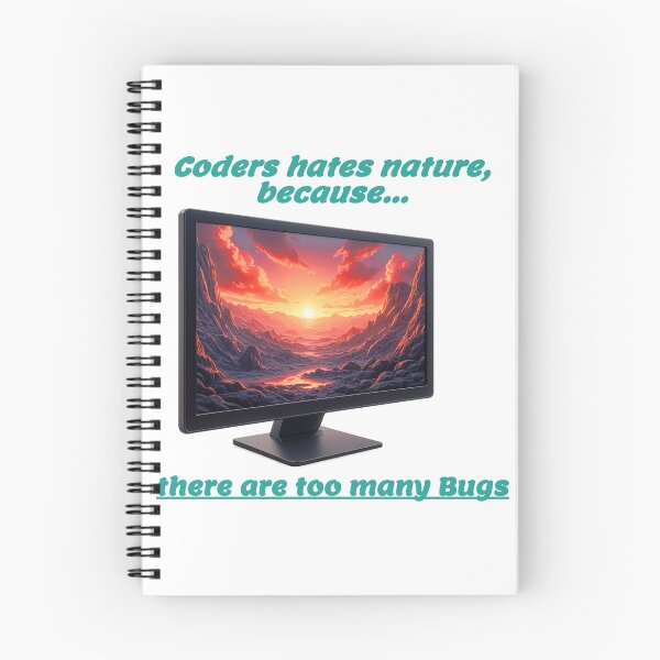 Item preview, Coders hates bugs, a computer gift, for the computer geek and computer lover designed and sold by PiperParrot.