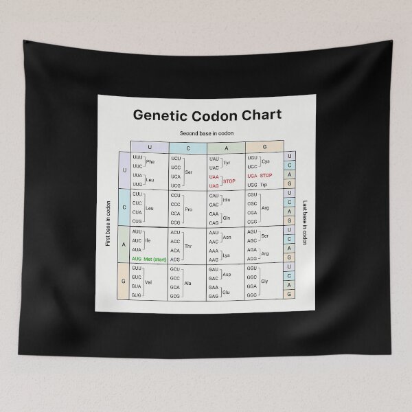 Item preview, Science Genetic Codon Biology Chart designed and sold by wswrnyhj65.