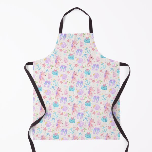 Item preview, Cute Pastel Seashell Pattern | Seahorse Starfish Coastal Aesthetic | Kawaii Beach Summer Design designed and sold by Sunnyneststudio.