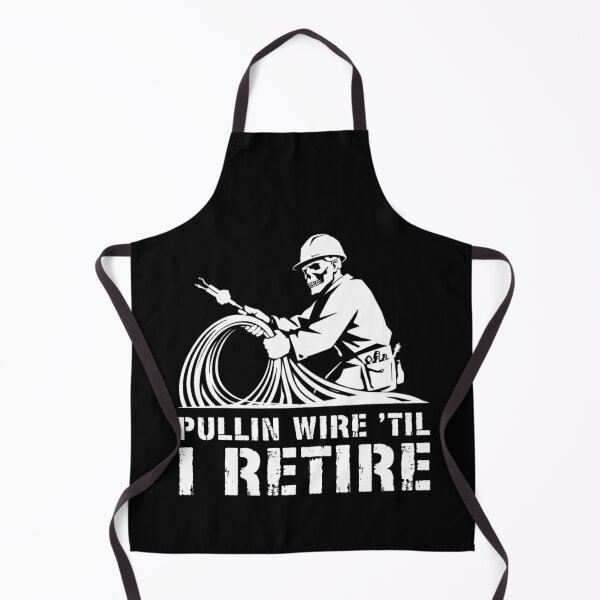 Item preview, Pullin Wire Til I Retire Funny Electrician Skeleton designed and sold by Dressed For Duty.