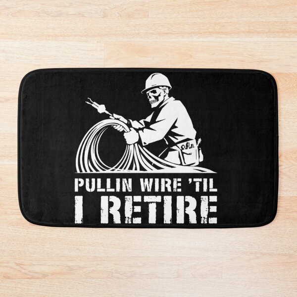 Item preview, Pullin Wire Til I Retire Funny Electrician Skeleton designed and sold by Dressed For  Duty.