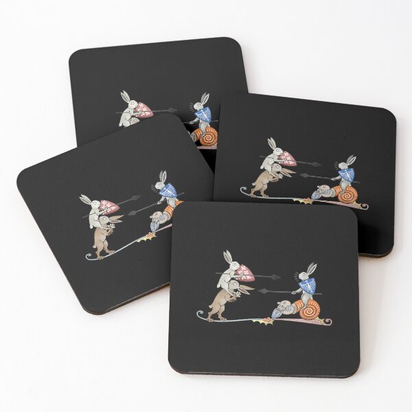 Item preview, Medieval Marginalia Jousting Rabbits Art designed and sold by wswrnyhj65.