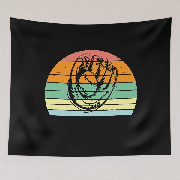 Item preview, Vintage Baseball Glove Retro Sunset designed and sold by KIROSALS.