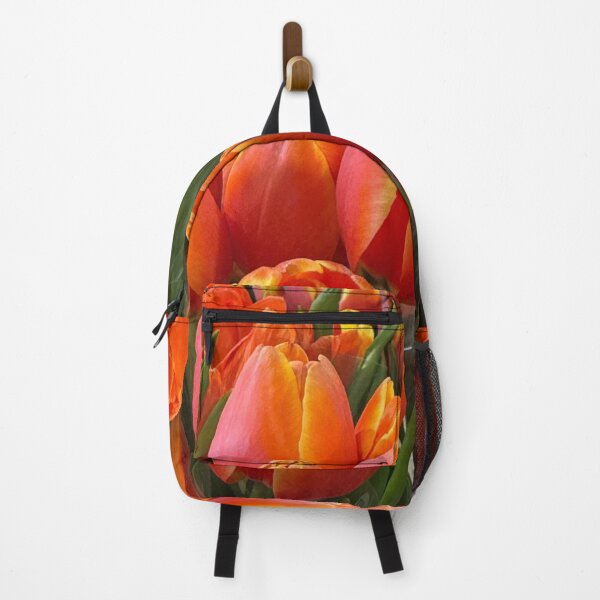 Item preview, Orange and Yellow Tulips – Vibrant Spring Floral Bouquet designed and sold by aadventures.