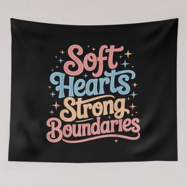 Item preview, Soft Hearts Strong Boundaries Emotion Strength designed and sold by PatriciaIHensle.