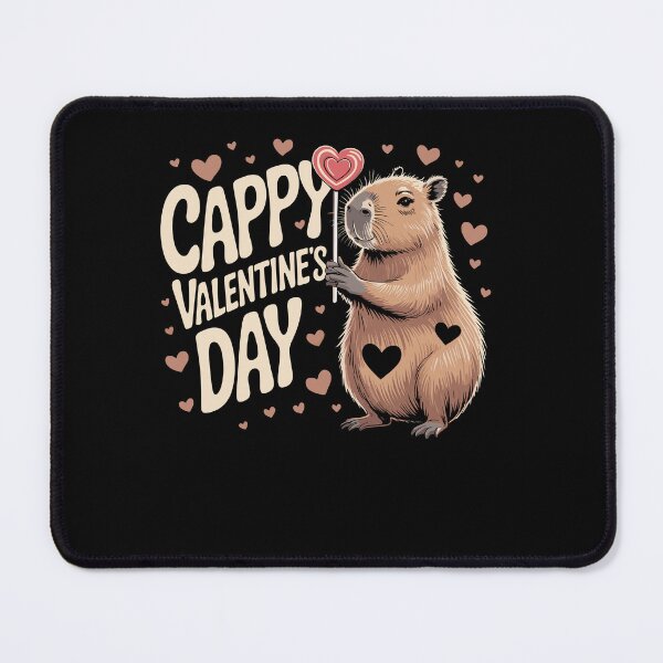 Item preview, Cappy Valentine's Day Capybara Cute Rodent designed and sold by Dressed For Duty.