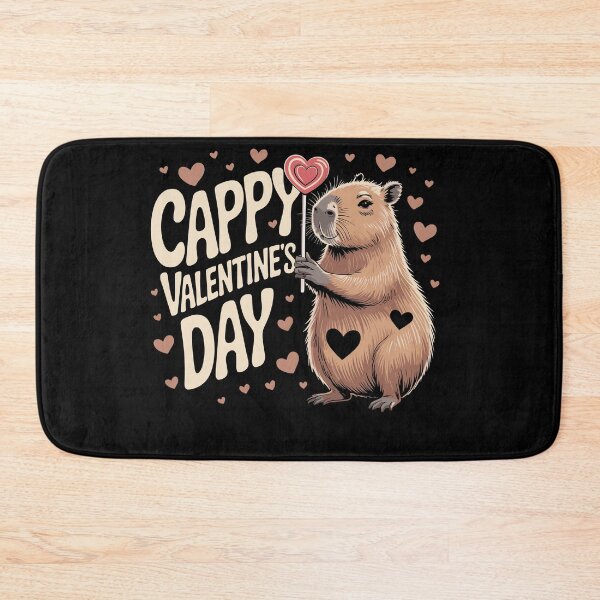 Item preview, Cappy Valentine's Day Capybara Cute Rodent designed and sold by Dressed For  Duty.
