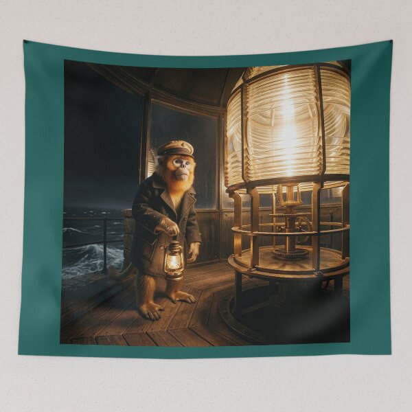 Item preview, Golden Snub-Nosed Monkey Keeps the Light On designed and sold by Tridentulus.