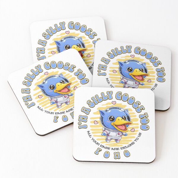 Item preview, Silly Goose Blue Alien FOMO designed and sold by Shy Fractal Designs.