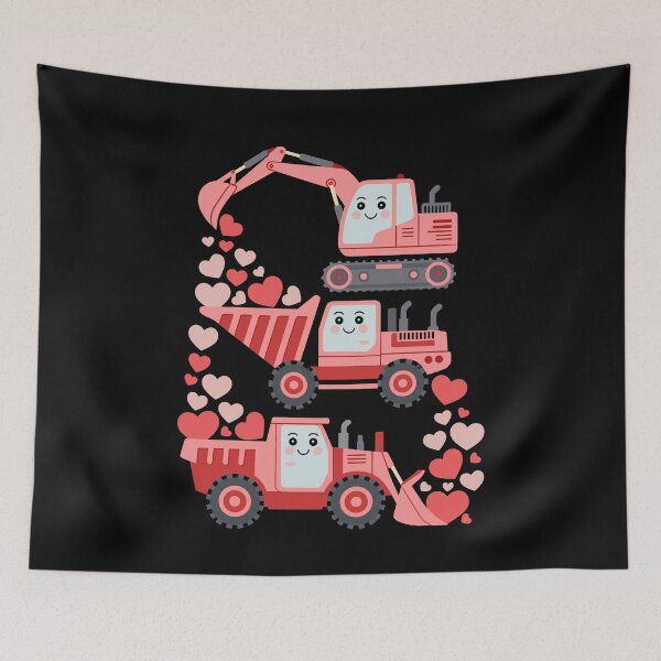 Item preview, Kids Valentine's Day Excavator Truck Valentine Boys Toddler designed and sold by Dressed For  Duty.