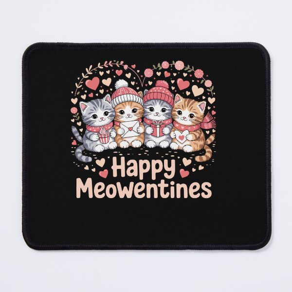 Item preview, Happy Meowentines Cute Valentine Cat Lovers Girls designed and sold by Dressed For  Duty.